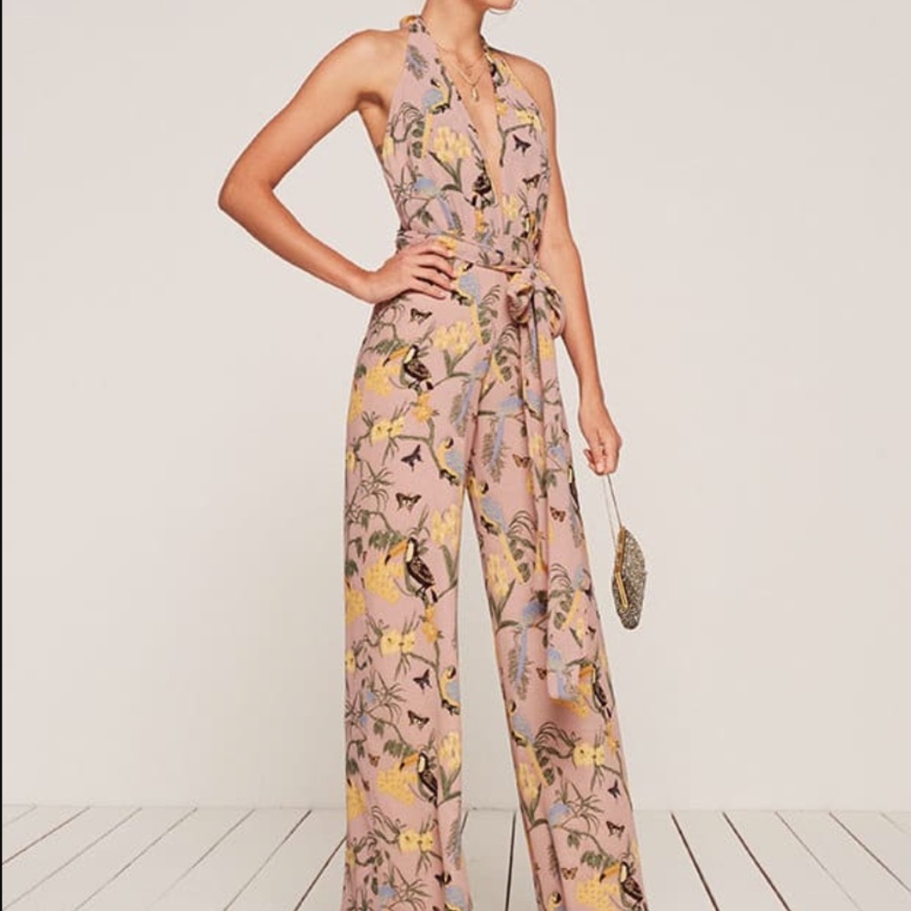 NWT Reformation Lenore Jumpsuit Size 2 $278